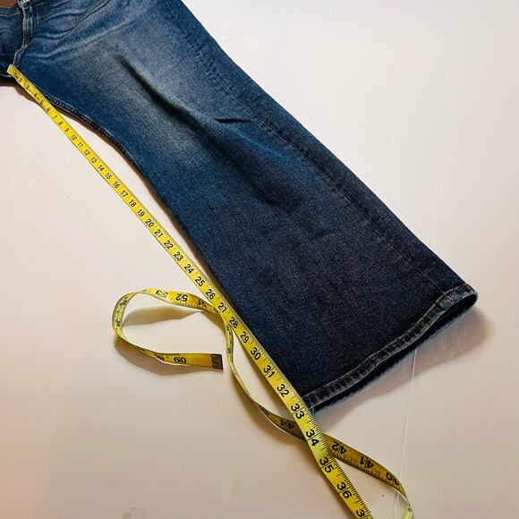 7 For All mankind Slimmy Straight Jeans Size 38 Blue - Picture 6 of 7
